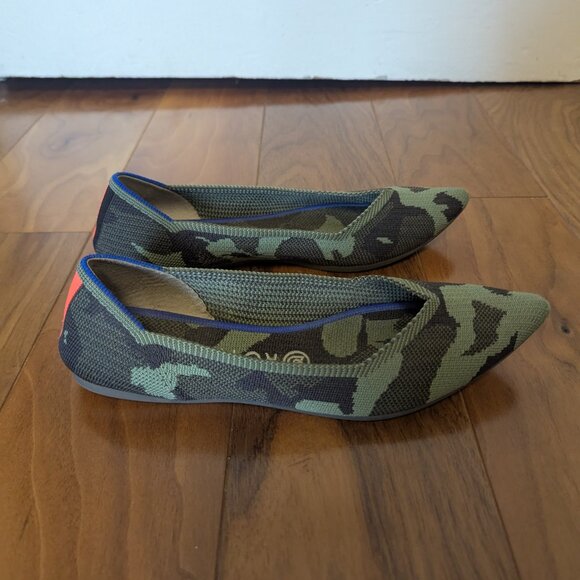 Rothy's "The Point" Green Camo size 9 - Picture 4 of 6